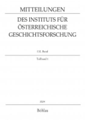 Mitteilungen des Instituts für Österreichische Geschichtsforschung (MIÖG)