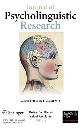 Journal of Psycholinguistic Research