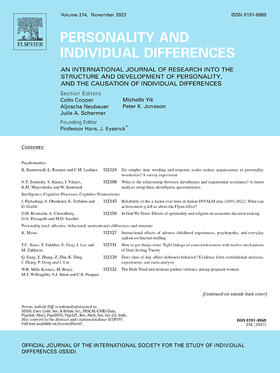 Personality and Individual Differences