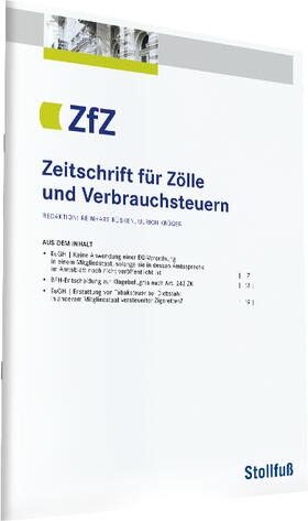 Zeitschrift für Zölle & Verbrauchsteuern ZfZ