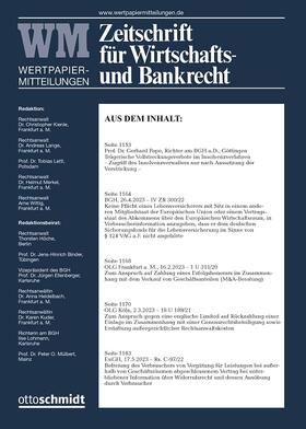 Zeitschrift für Wirtschafts- und Bankrecht
