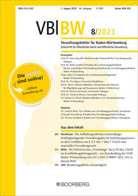 Verwaltungsblätter für Baden-Württemberg (VBlBW)