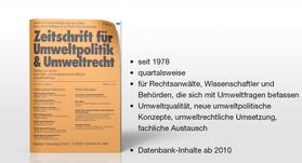 Zeitschrift für Umweltpolitik und Umweltrecht (ZfU)