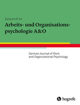Zeitschrift für Arbeits- und Organisationspsychologie A&O
