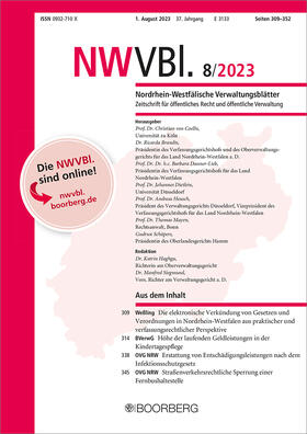 Nordrhein-Westfälische Verwaltungsblätter (NWVBl.)