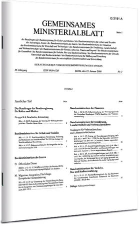 Gemeinsames Ministerialblatt (GMBl)