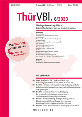 Thüringer Verwaltungsblätter (ThürVBl.)