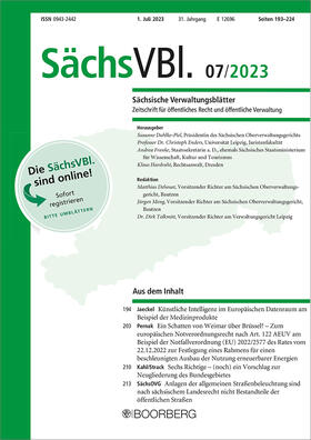 Sächsische Verwaltungsblätter (SächsVBl.)