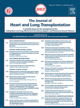 The Journal of Heart and Lung Transplantation