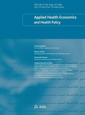 Applied Health Economics and Health Policy