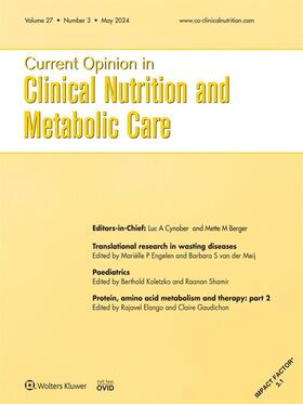 Current Opinion in Clinical Nutrition & Metabolic Care