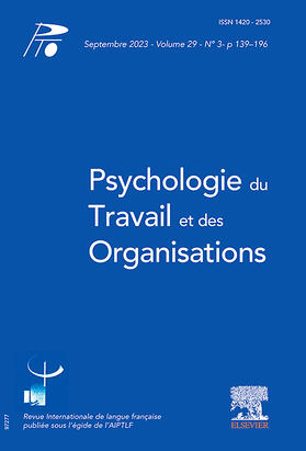 Psychologie du Travail et des Organisations
