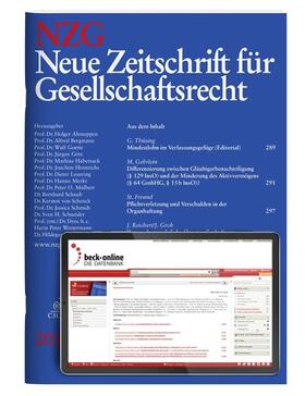 Neue Zeitschrift für Gesellschaftsrecht (NZG)