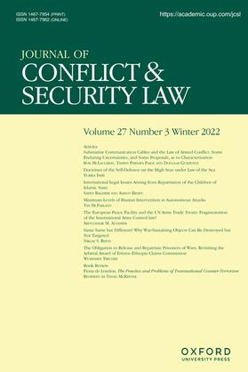 Journal of Conflict and Security Law