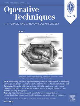 Operative Techniques in Thoracic and Cardiovascular Surgery