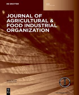Journal of Agricultural & Food Industrial Organization