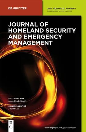 Journal of Homeland Security and Emergency Management