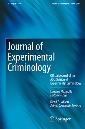 Journal of Experimental Criminology