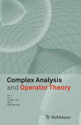 Complex Analysis and Operator Theory