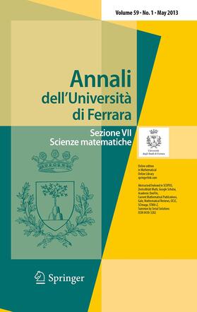 ANNALI DELL'UNIVERSITA' DI FERRARA