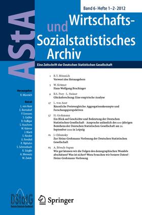 AStA Wirtschafts- und Sozialstatistisches Archiv