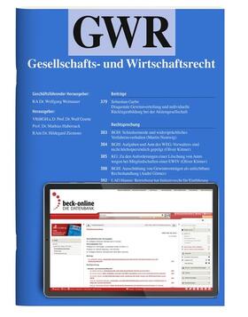 Gesellschafts- und Wirtschaftsrecht (GWR)