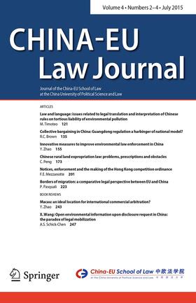 China-EU Law Journal