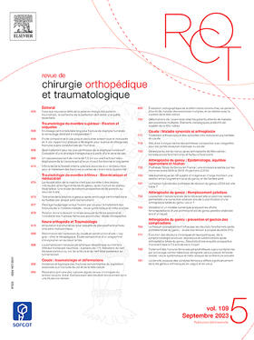 Revue de Chirurgie Orthopedique et Traumatologique