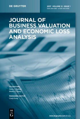 Journal of Business Valuation and Economic Loss Analysis