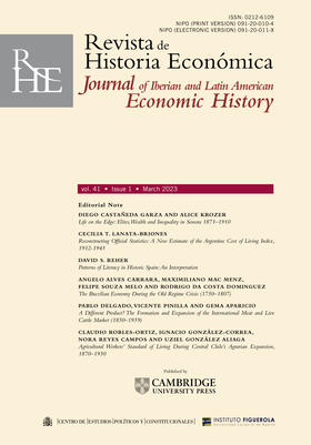 Revista de Historia Economica - Journal of Iberian and Latin American Economic History