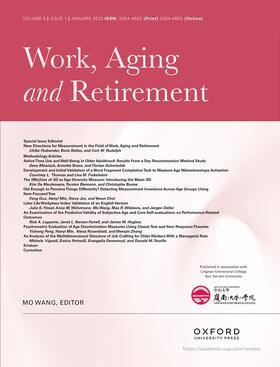 Work, Aging and Retirement