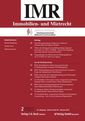 IMR Immobilien- und Mietrecht