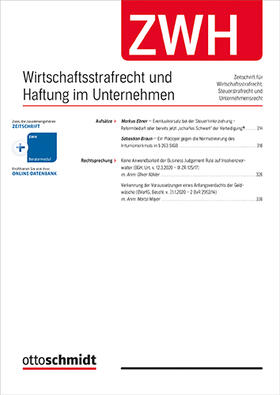 ZWH - Wirtschaftsstrafrecht und Haftung im Unternehmen