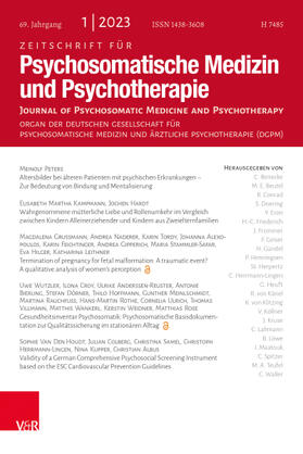 Zeitschrift für Psychosomatische Medizin und Psychotherapie