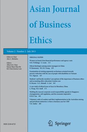 Asian Journal of Business Ethics