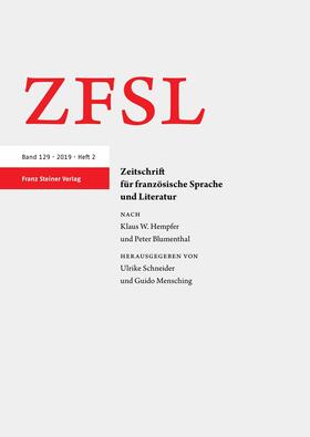 Zeitschrift für französische Sprache und Literatur (ZFSL)