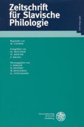 Zeitschrift für Slavische Philologie