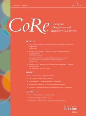 European Competition and Regulatory Law Review - CoRe