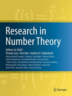 Research in Number Theory