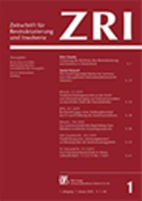 ZRI - Zeitschrift für Restrukturierung und Insolvenz