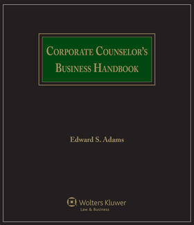 Corporate Counselor's Business Handbook: Through 2016 Supplement