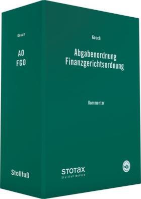 Abgabenordnung Finanzgerichtsordnung, ohne Fortsetzungsbezug