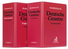 Deutsche Gesetze: Kombination Textsammlung mit Ergänzungsband, mit Fortsetzungsbezug