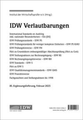 IDW, 85. Erg.-Lief. IDW Verlautbarungen Februar 2023