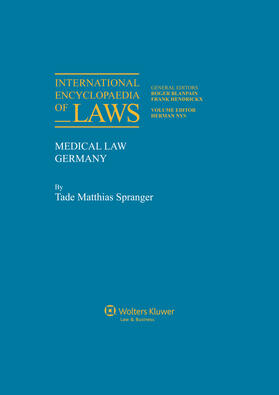 International Encyclopaedia of Laws: Medical Law