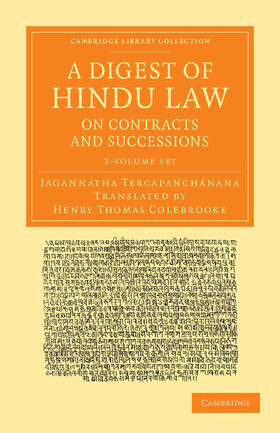 A Digest of Hindu Law, on Contracts and Successions 3 Volume Set