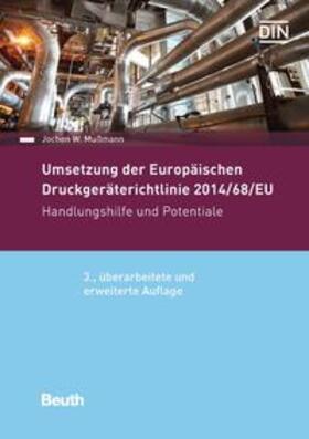 Umsetzung der Druckgeräterichtlinie 2014/68/EU - Buch mit E-Book