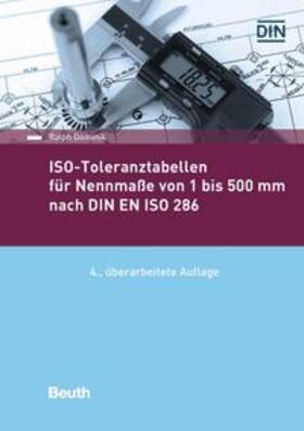 ISO-Toleranztabellen für Nennmaße von 1 bis 500 mm nach DIN EN ISO 286 - Buch mit E-Book