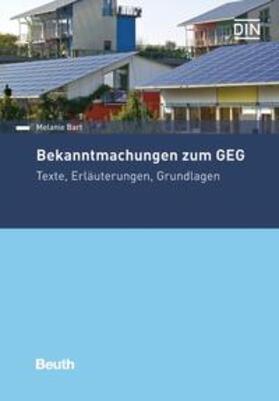 Bekanntmachungen zum GEG - Buch mit E-Book