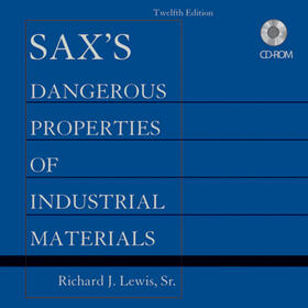 Sax's Dangerous Properties of Industrial Materials, Set CD-ROM